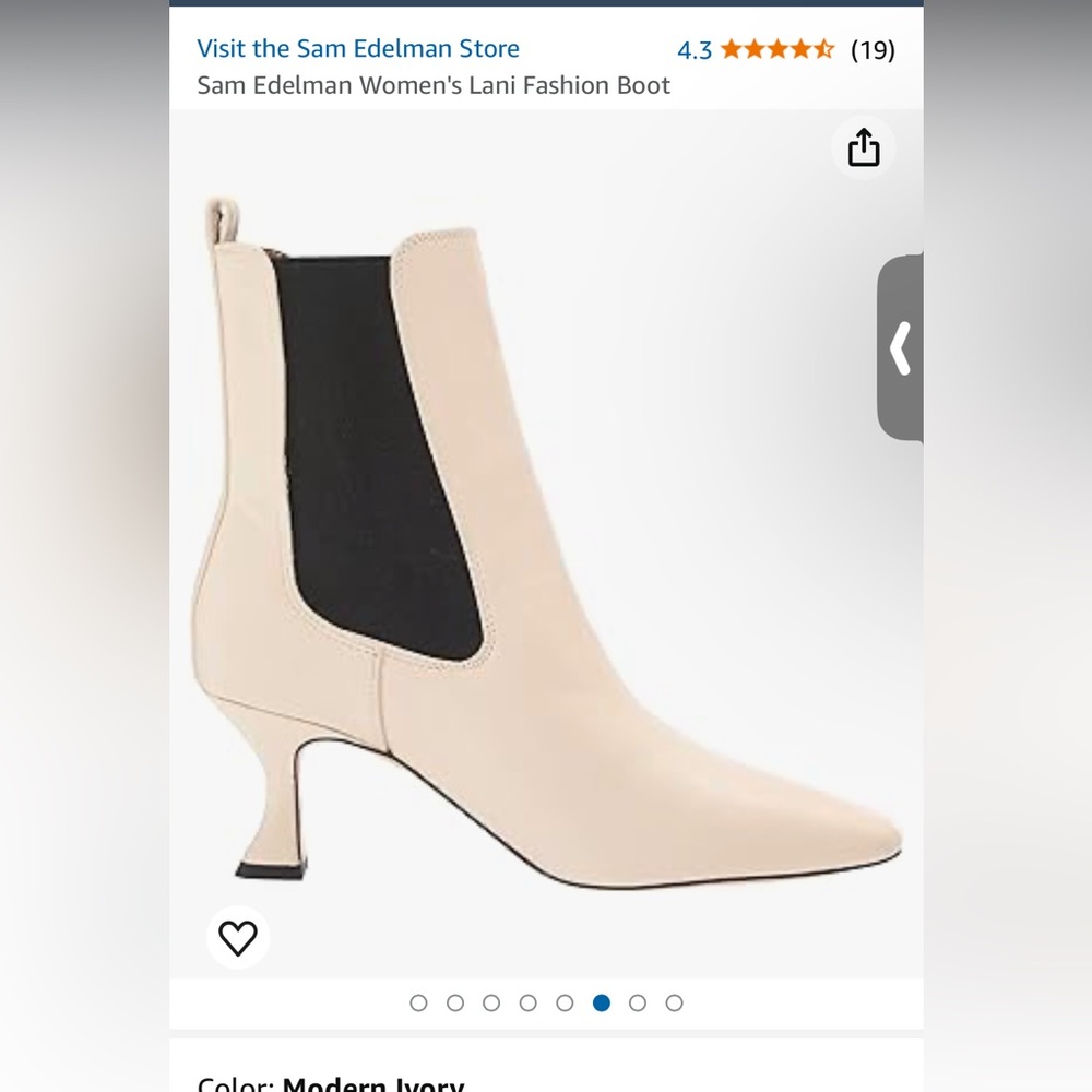 NEW Sam Edelman  lani white Chelsea boot NWT
Size 5.5